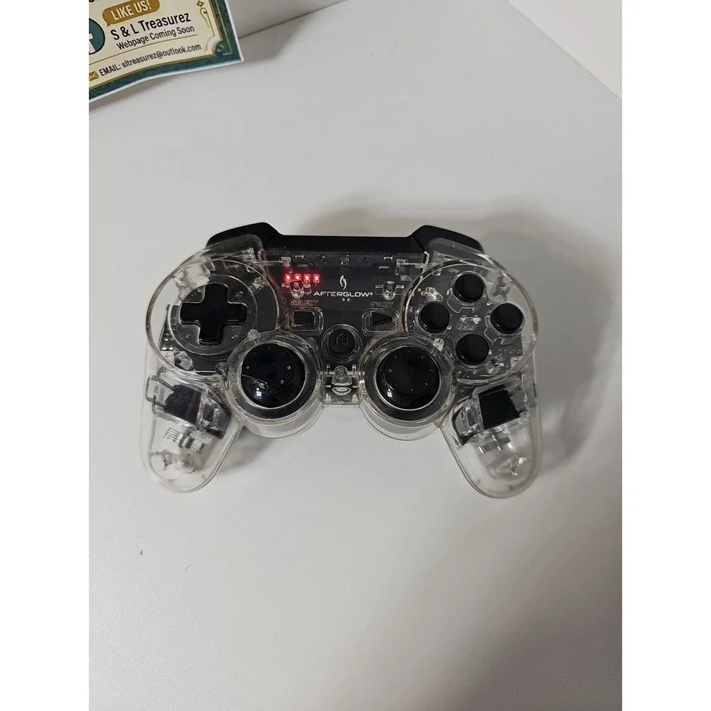 PDP Afterglow Wireless Controller for PlayStation 3 and PC Clear 064-015T TESTED